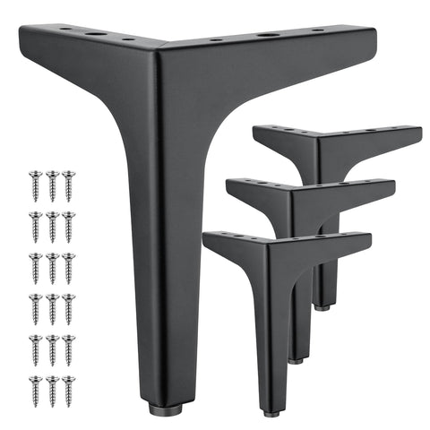 Eumtenr 7-inch metal triangle leg with floor pad protects floors