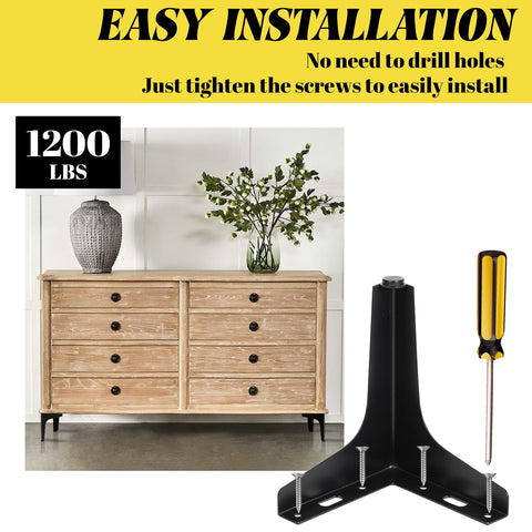Eumtenr included pre-drilled holes and screws for easy DIY installation