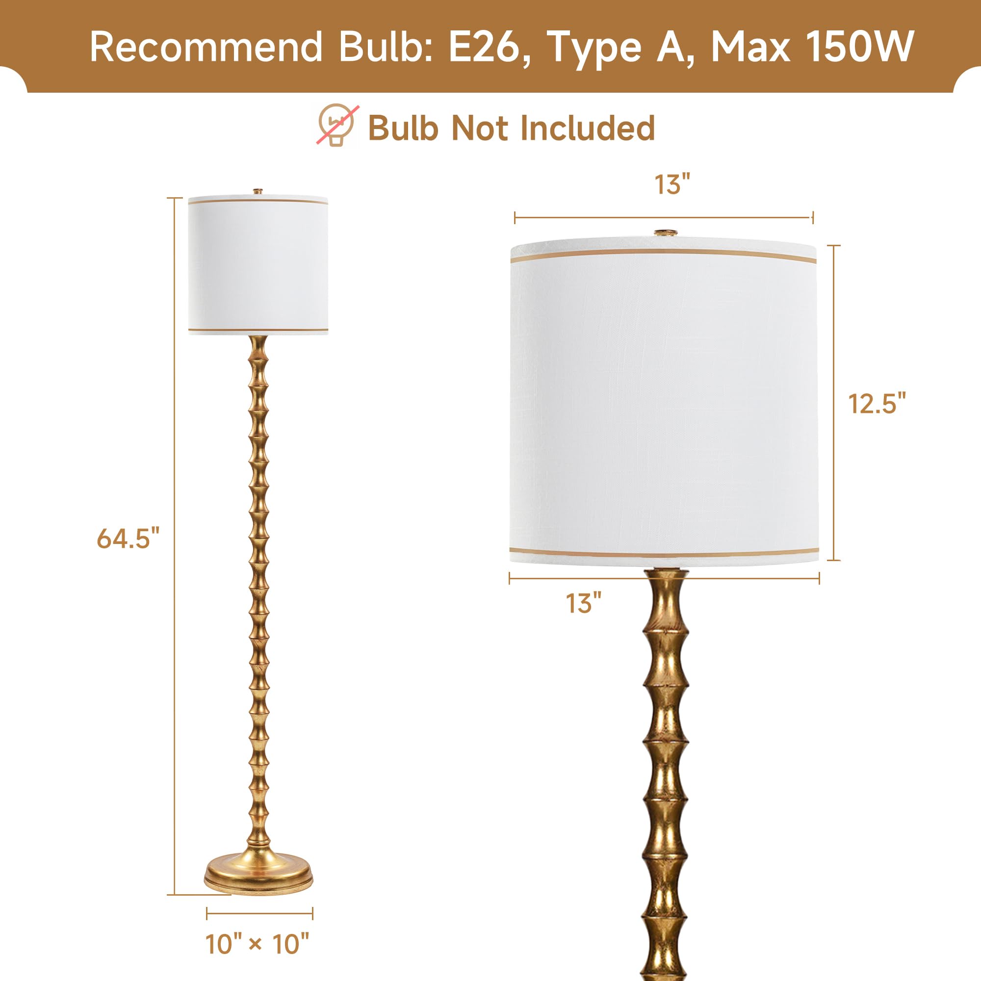 EUO antique brass finish on slim body evokes mid-century elegance