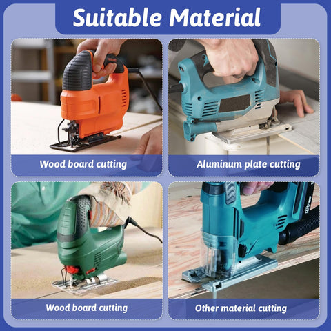 EupHHonycs wood, metal, and plastics blades deliver clean, precise cuts on varied materials