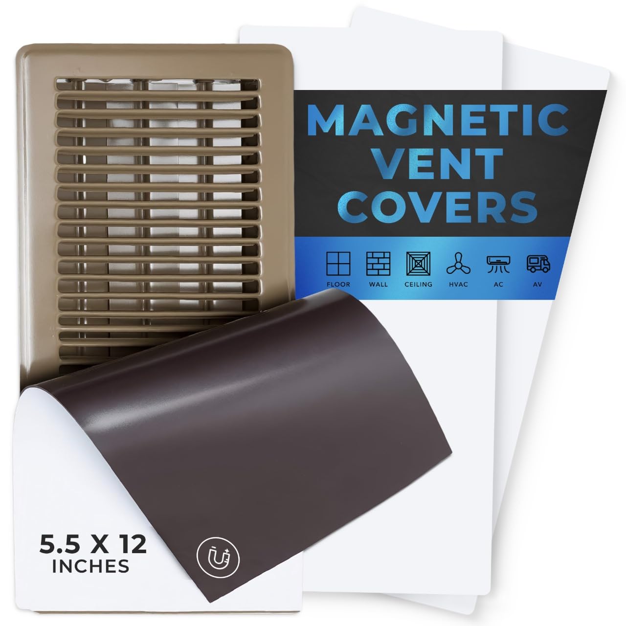 Eureka Air vent cover magnet detail showing strong pull force