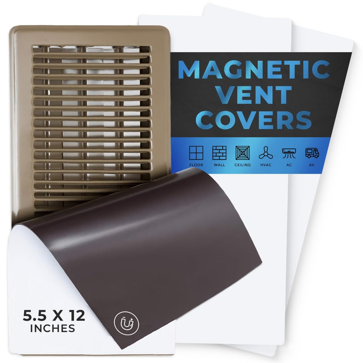 Eureka Air vent cover magnet detail showing strong pull force