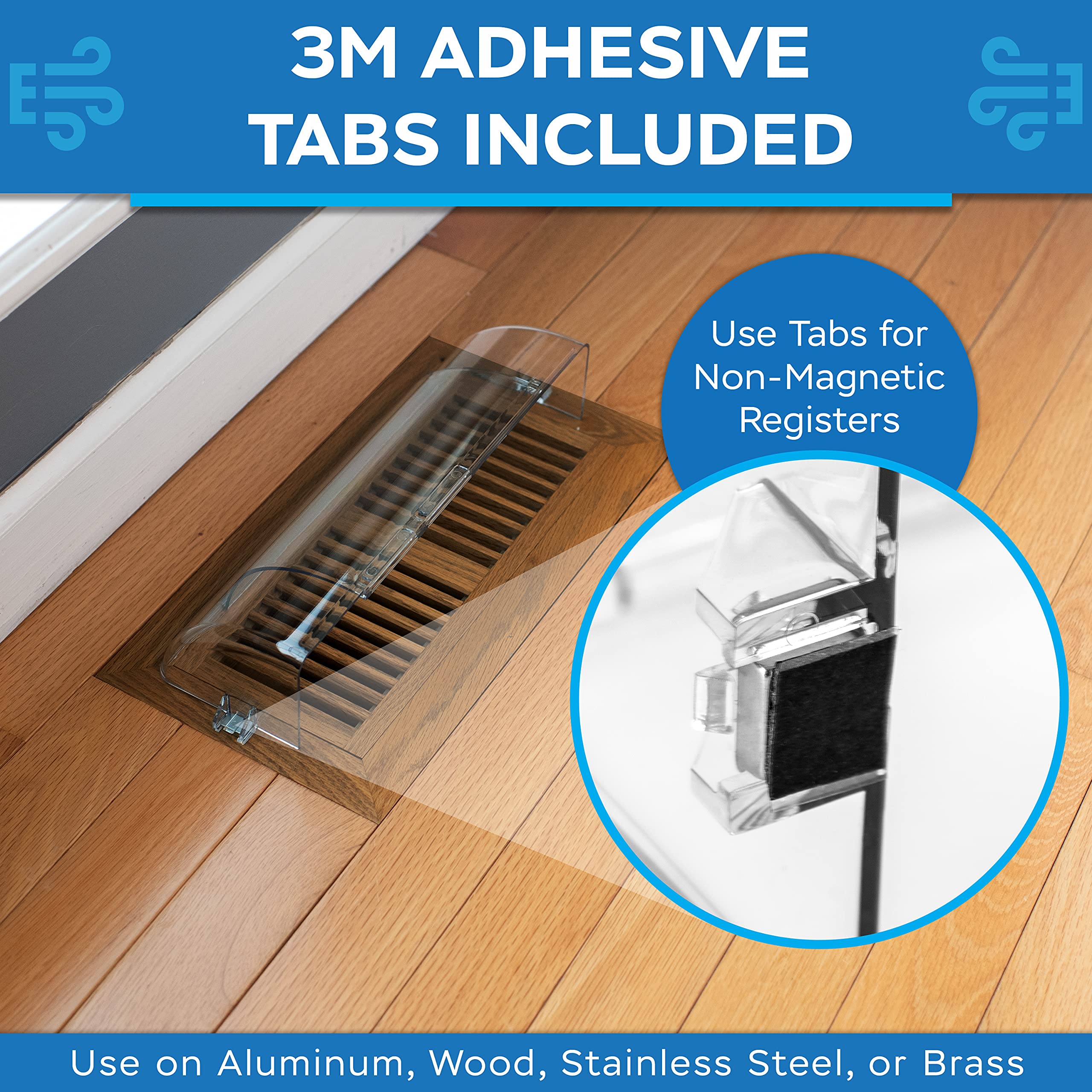 Two-pack Eureka Air vent deflectors ready for multi-room use.
