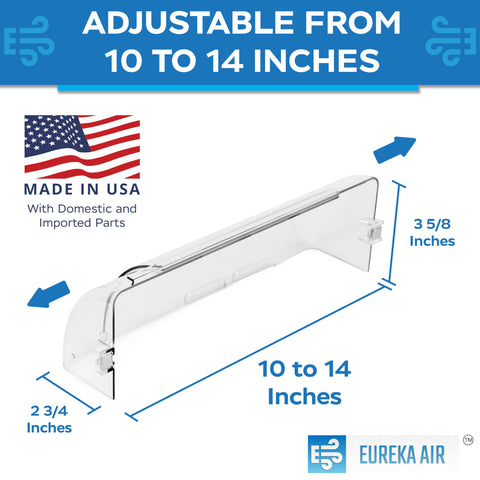 Eureka Air deflector with 3M tabs for secure fit on nonmagnetic vents.