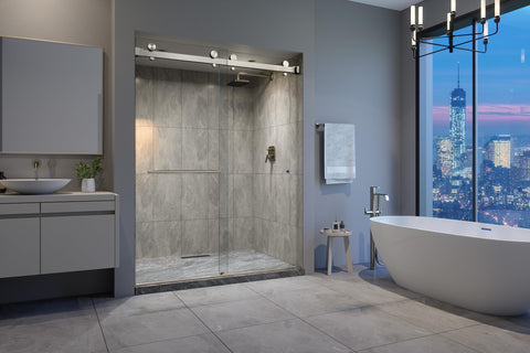 Eurotech Showers VITRA-200 side profile highlights slim overlap for a clean silhouette
