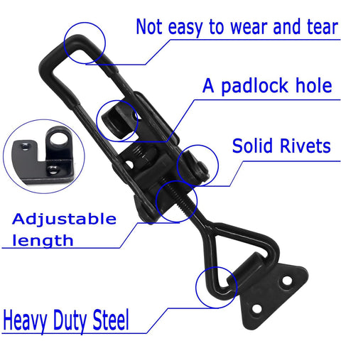 EVANCENT adjustable latch buckle demonstrates customizable closing force.