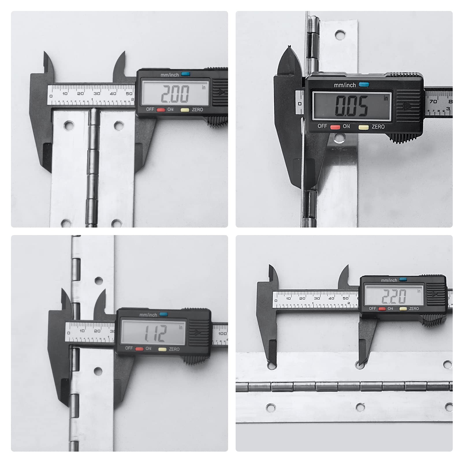 EVANCENT custom-length continuous hinge trims easily for precise project fit.