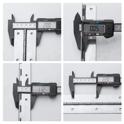 EVANCENT custom-length continuous hinge trims easily for precise project fit.