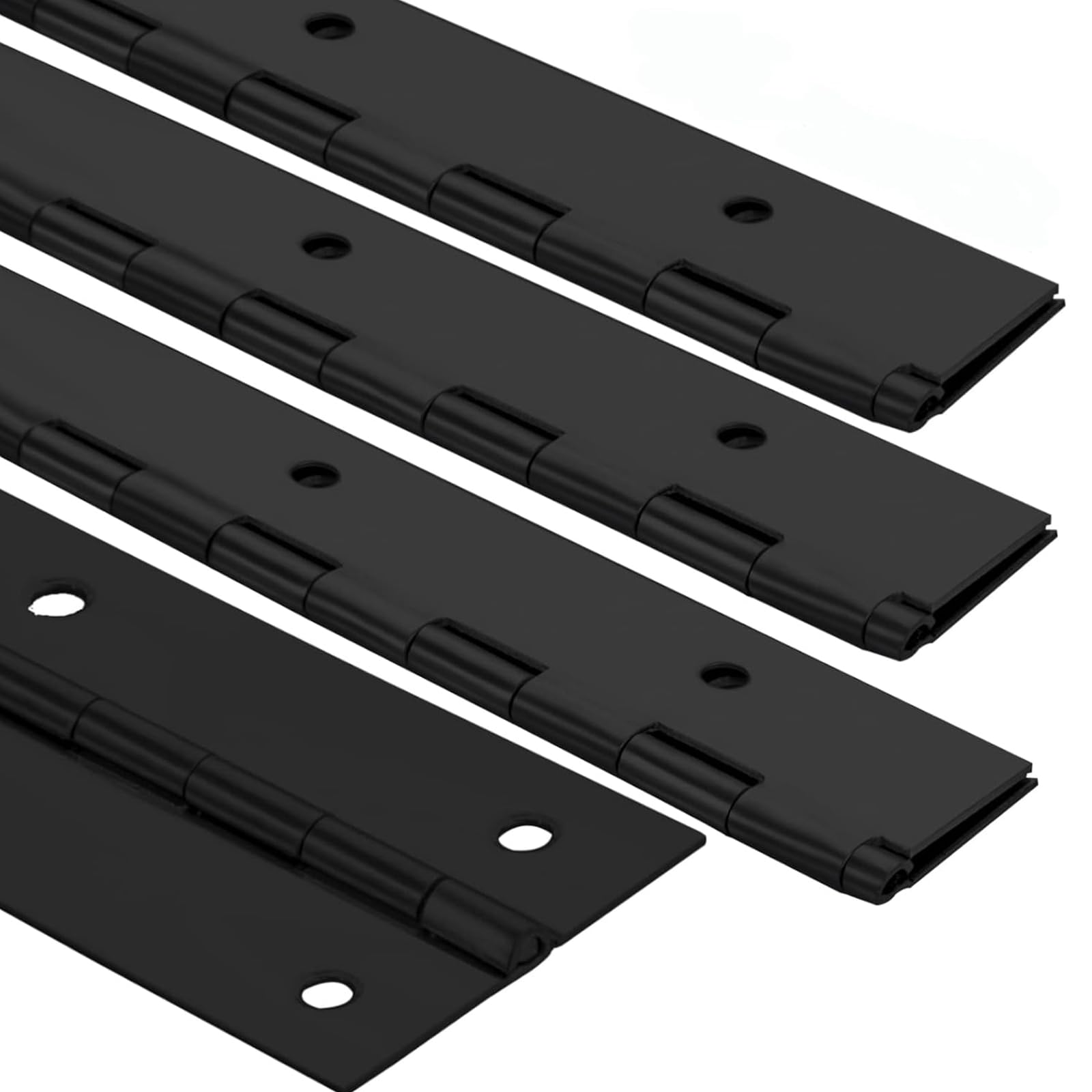 EVANCENT 4Pack heavy-duty piano hinge on cabinet door enhances durability and load support