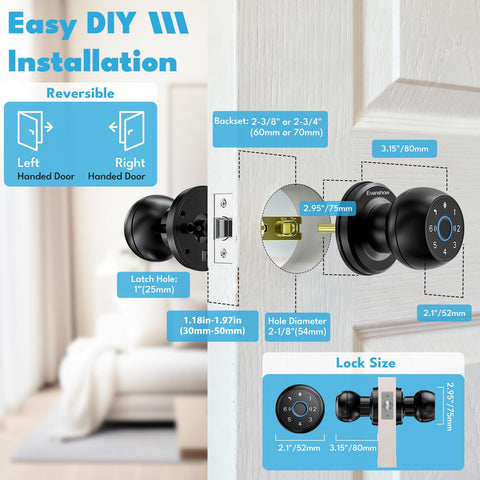 Evanshow door lock app control dashboard for remote management.