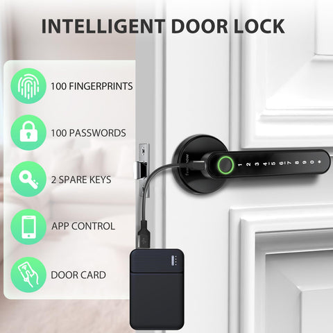 Evanshow easy installation fits standard wooden doors without drilling