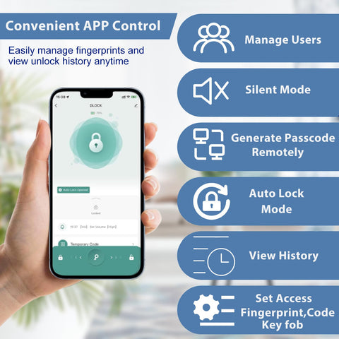 Evanshow lock in silent mode with entry logs for privacy and tracking