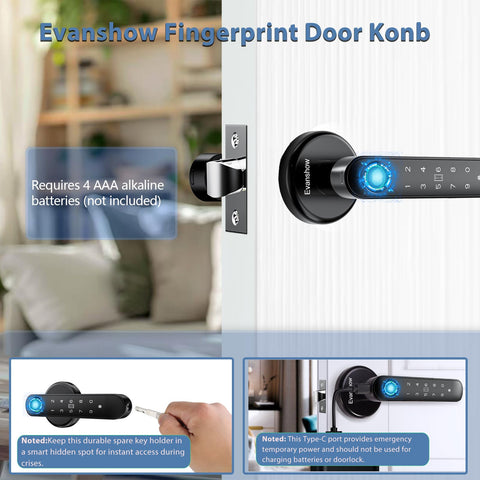 Evanshow USB emergency power port enables power during outages