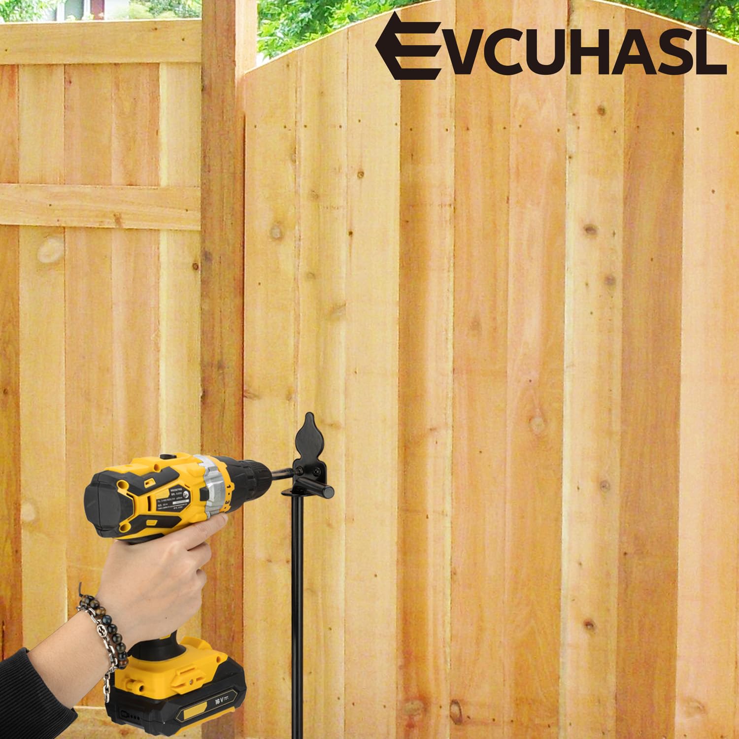 EVCUHASL easy-install gate latch kit saves setup time.