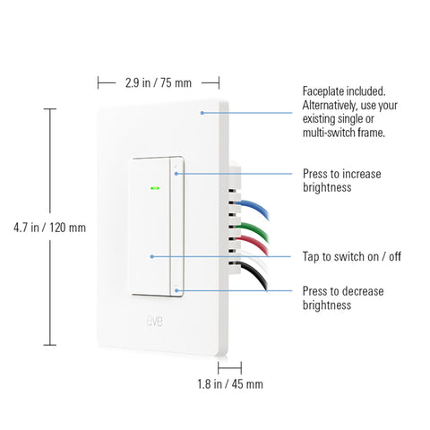 Eve Dimmer Switch Matter using voice control with Alexa/Google/Siri
