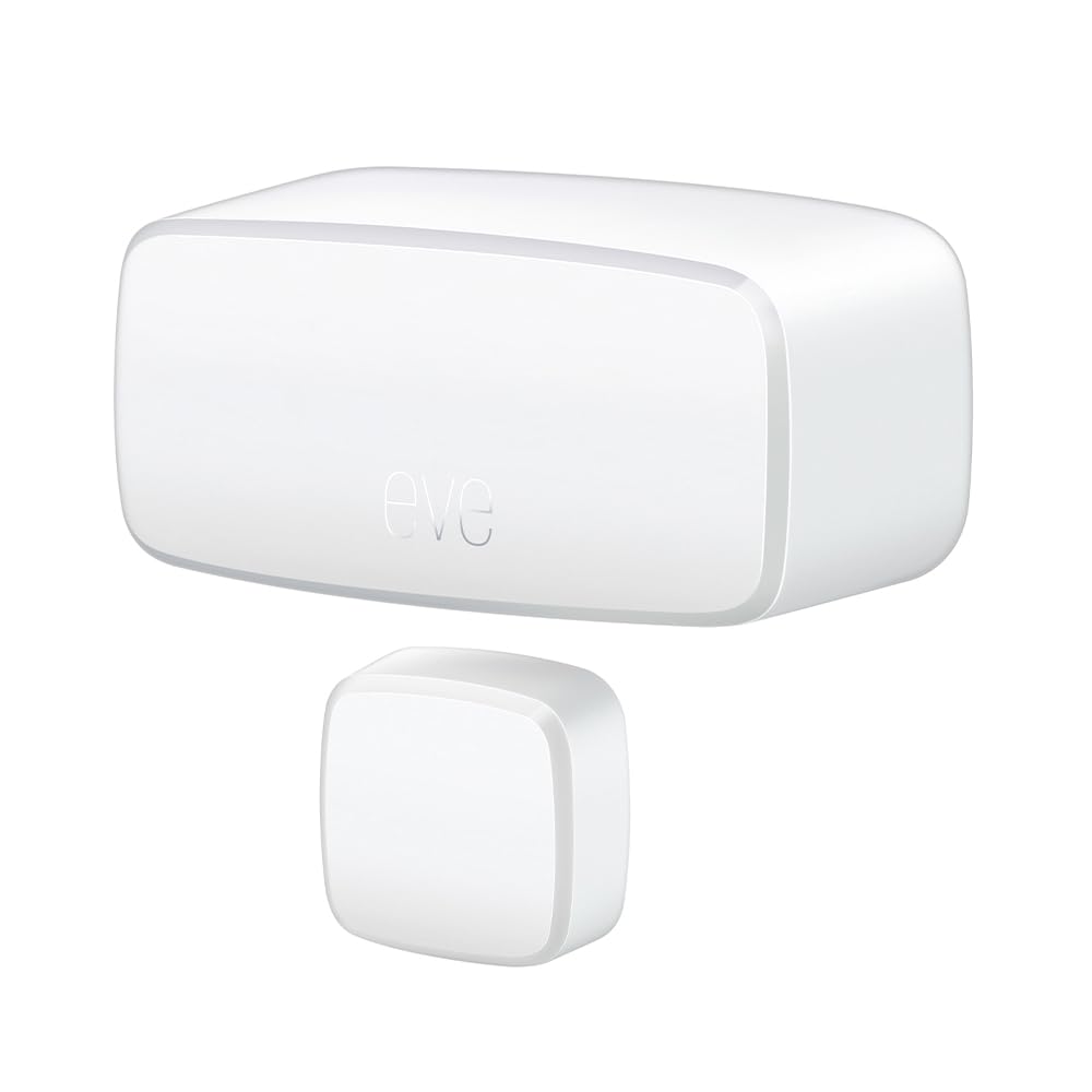 Eve Door and Window front view sensor demonstrates compact design with Matter readiness