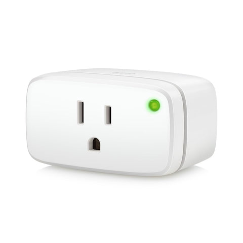 Eve Energy Matter smart plug power switch enables quick on/off control for lamps.