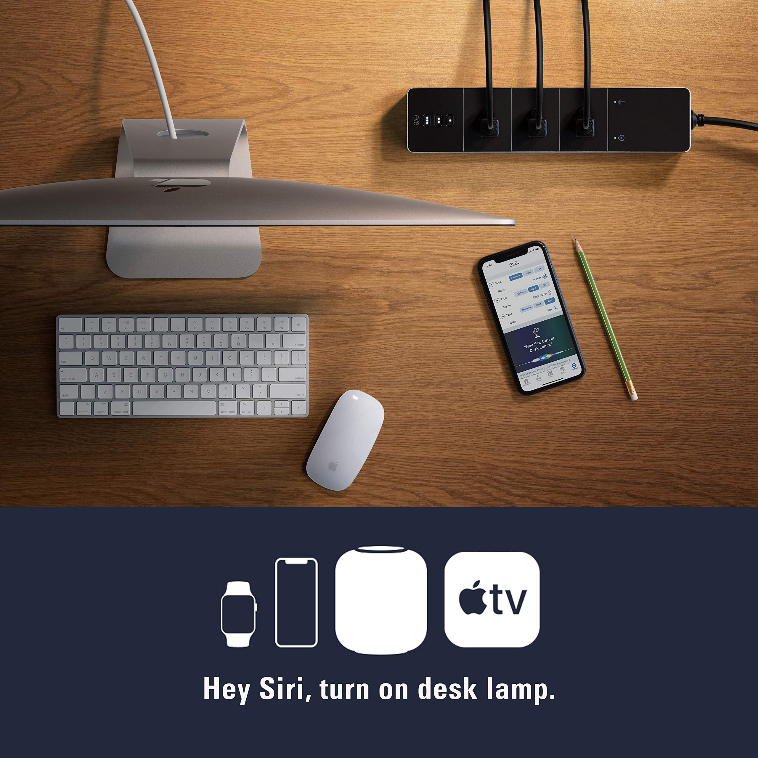 Eve Energy Strip scheduling interface automates lamps and fans