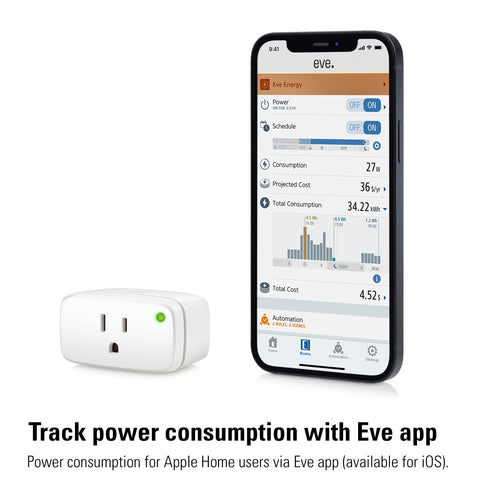 Eve Energy privacy badge highlighting local processing without cloud reliance.