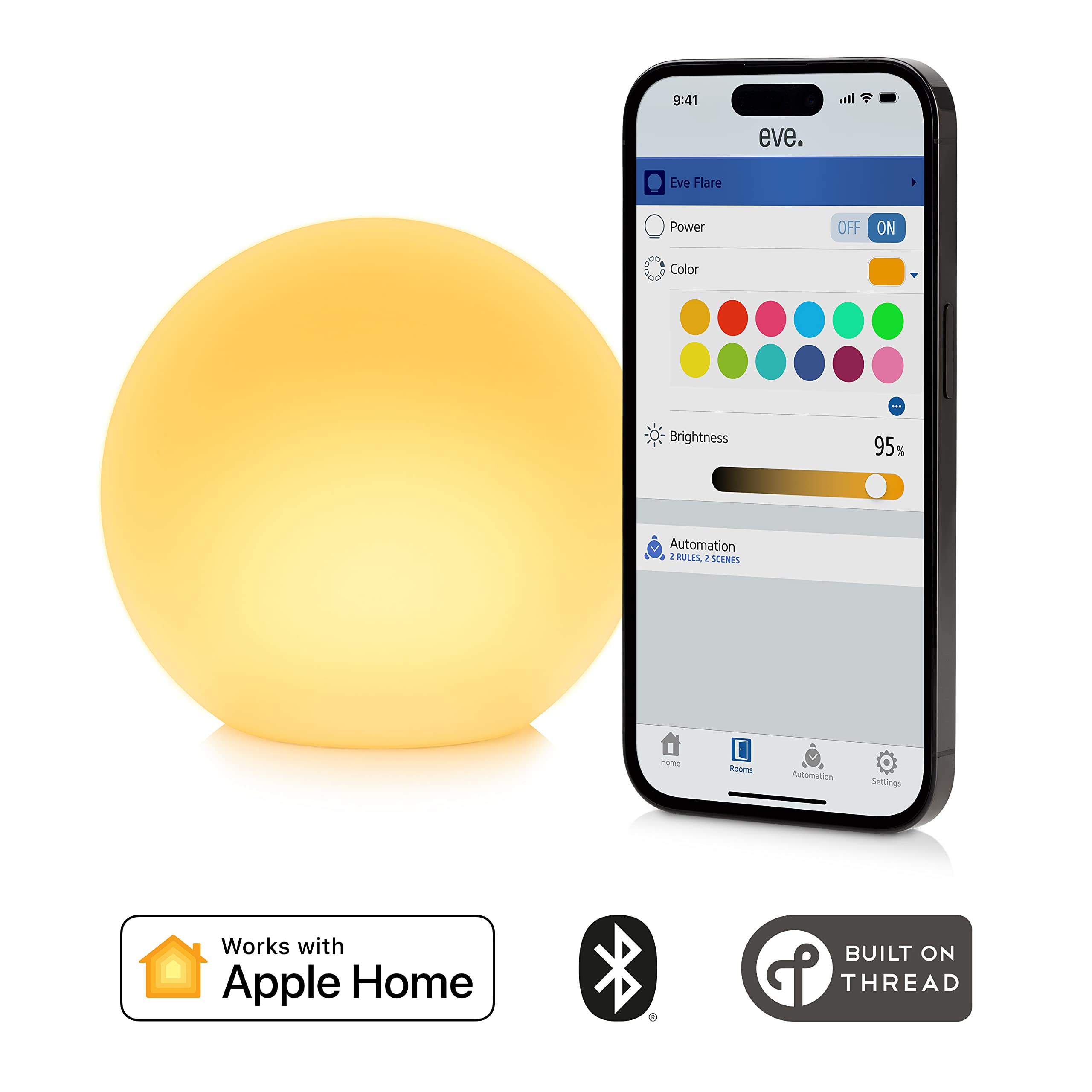 Eve Flare IP65 water resistance for outdoor use