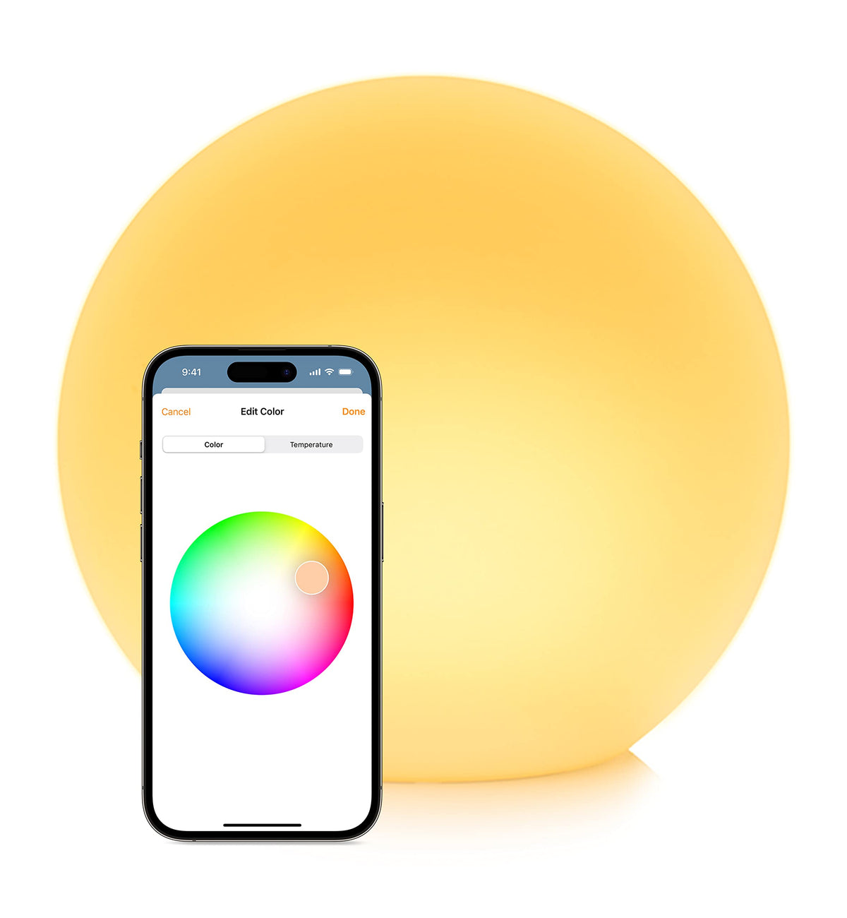 Eve Flare portable LED lamp for ambient lighting anywhere