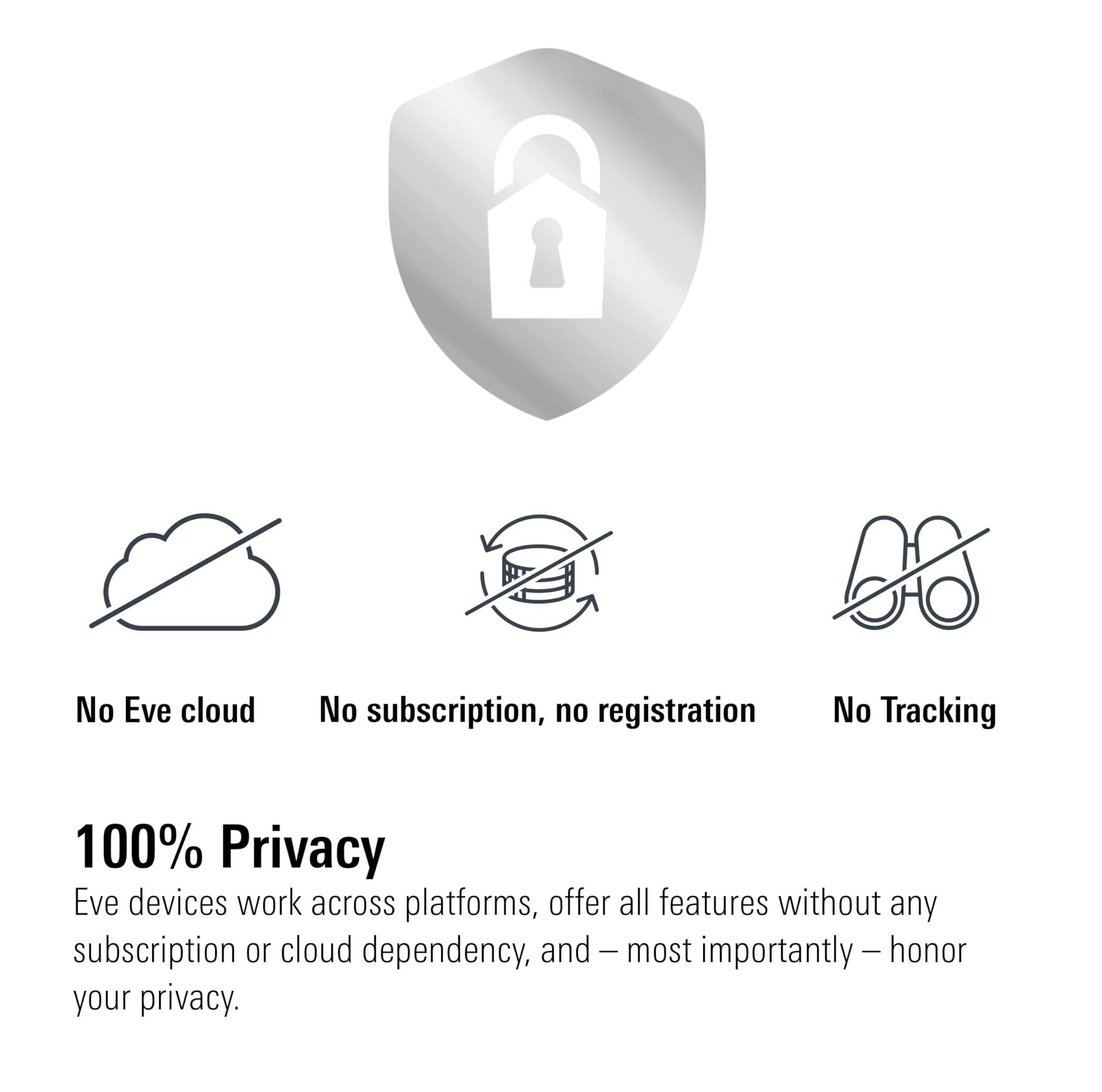 Eve Flare private local-control design with no cloud or tracking