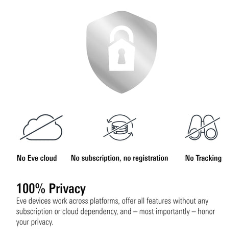 Eve Flare private local-control design with no cloud or tracking