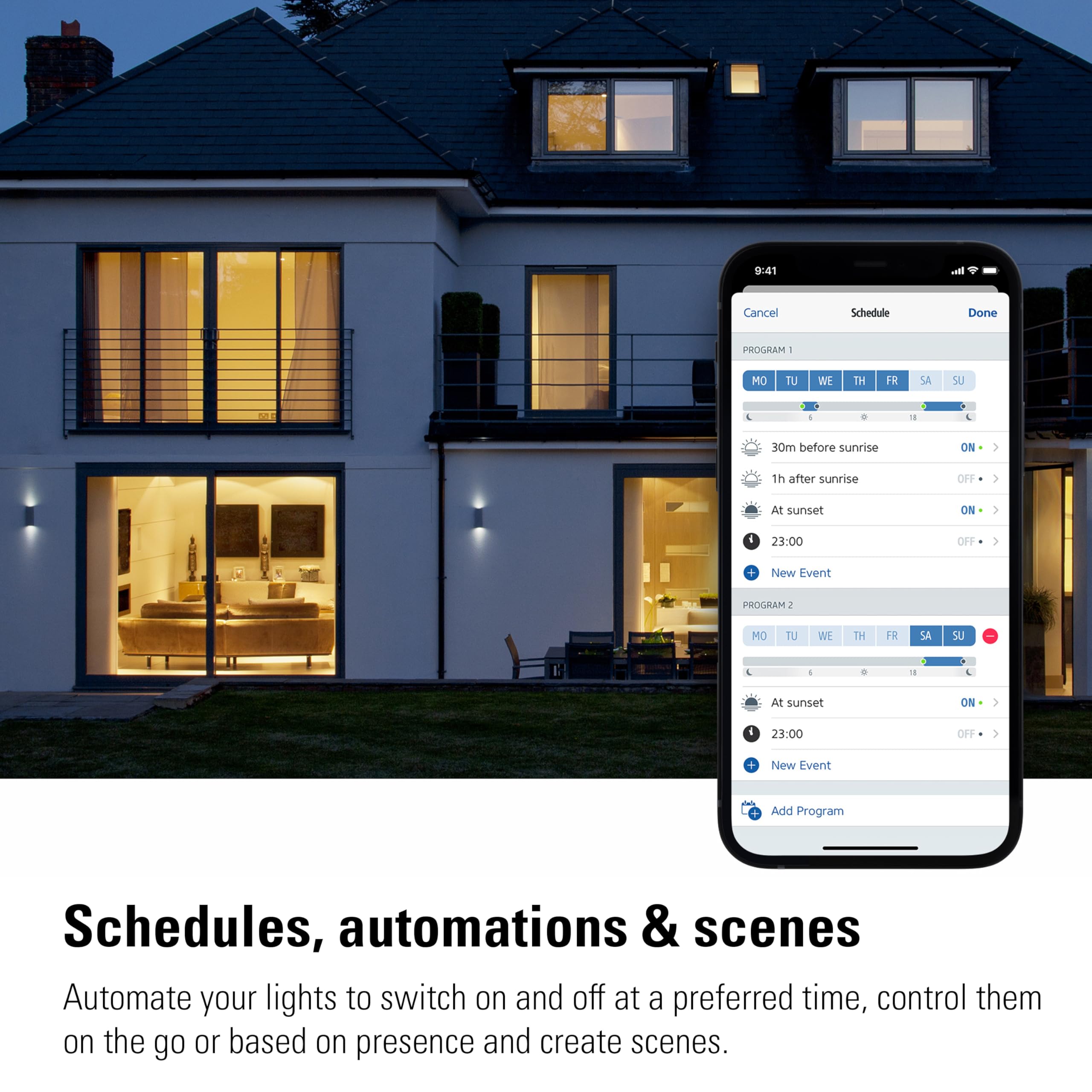 Eve Light Switch near hub enabling Matter-enabled cross-platform control