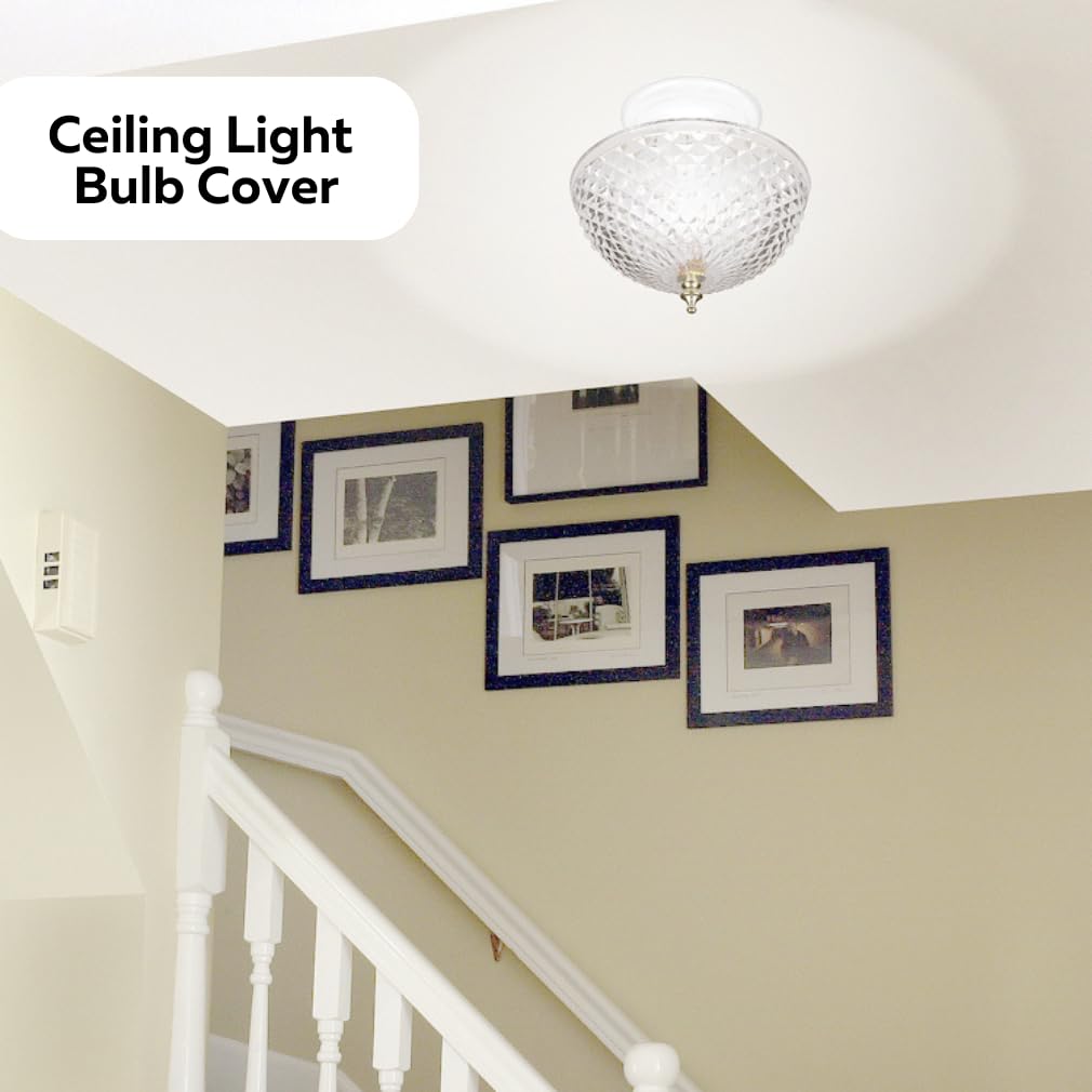 Decorative finial knob adds a polished finish to ceiling light setups.
