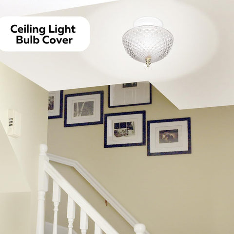 Decorative finial knob adds a polished finish to ceiling light setups.