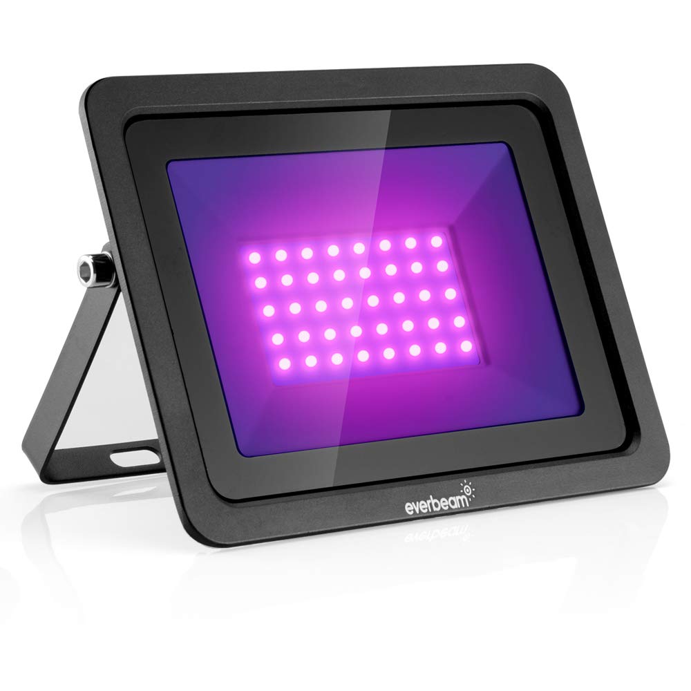 Everbeam 365nm UV LED flood light illuminates large spaces with vivid fluorescence for parties.
