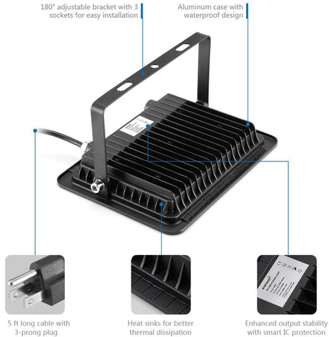 Everbeam outdoor UV light demonstrates IP66 waterproof reliability for night-time events.
