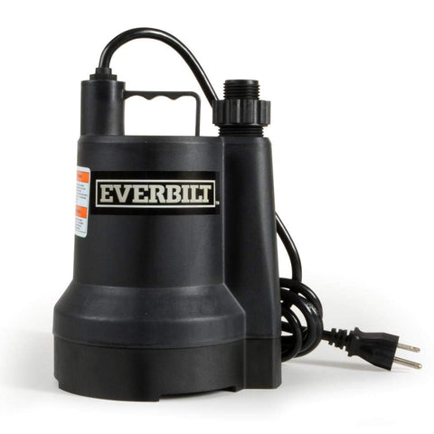Everbilt SUP54-HD compact plastic body fits tight spaces for utility tasks.