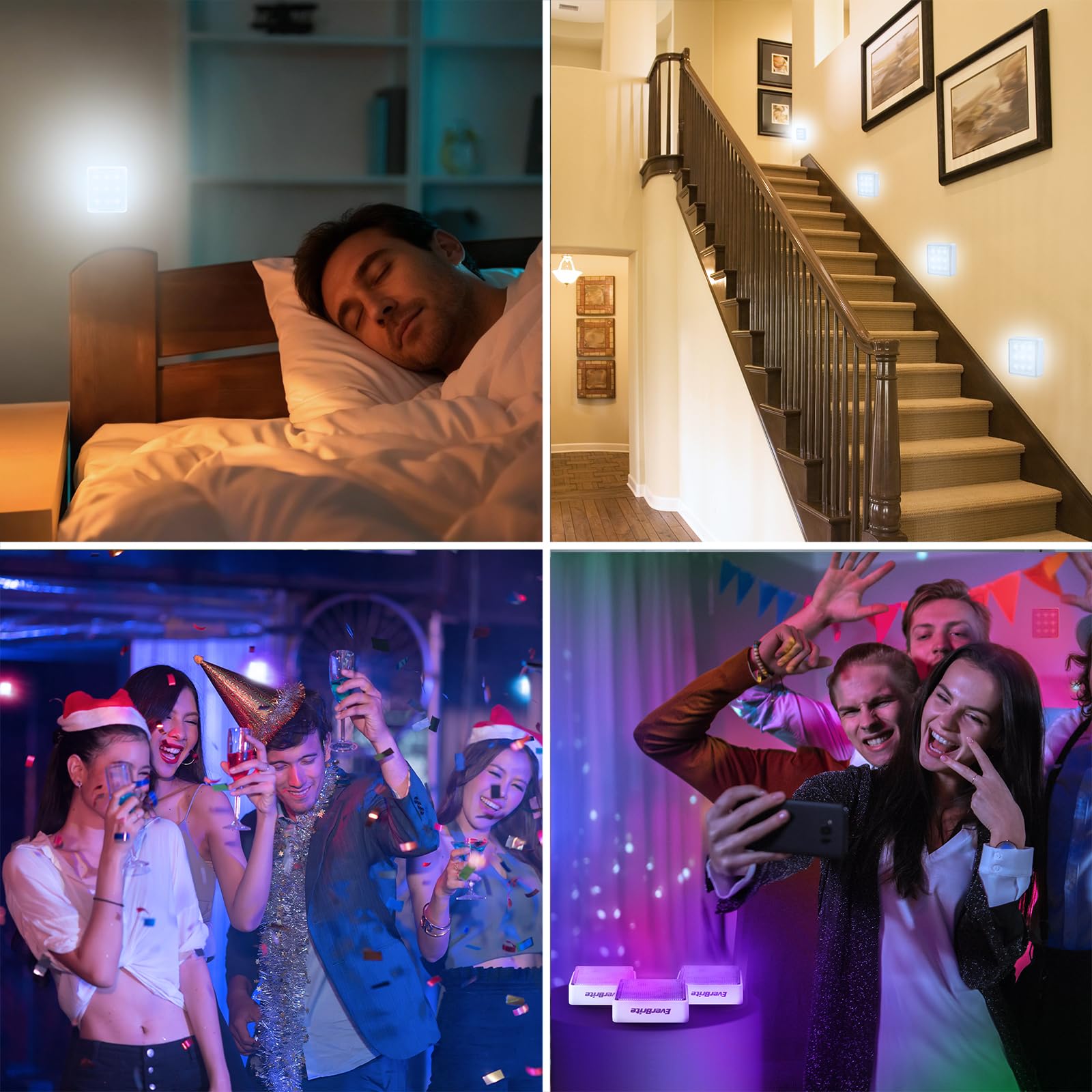 EverBrite easy-install puck light kit sticks anywhere without tools