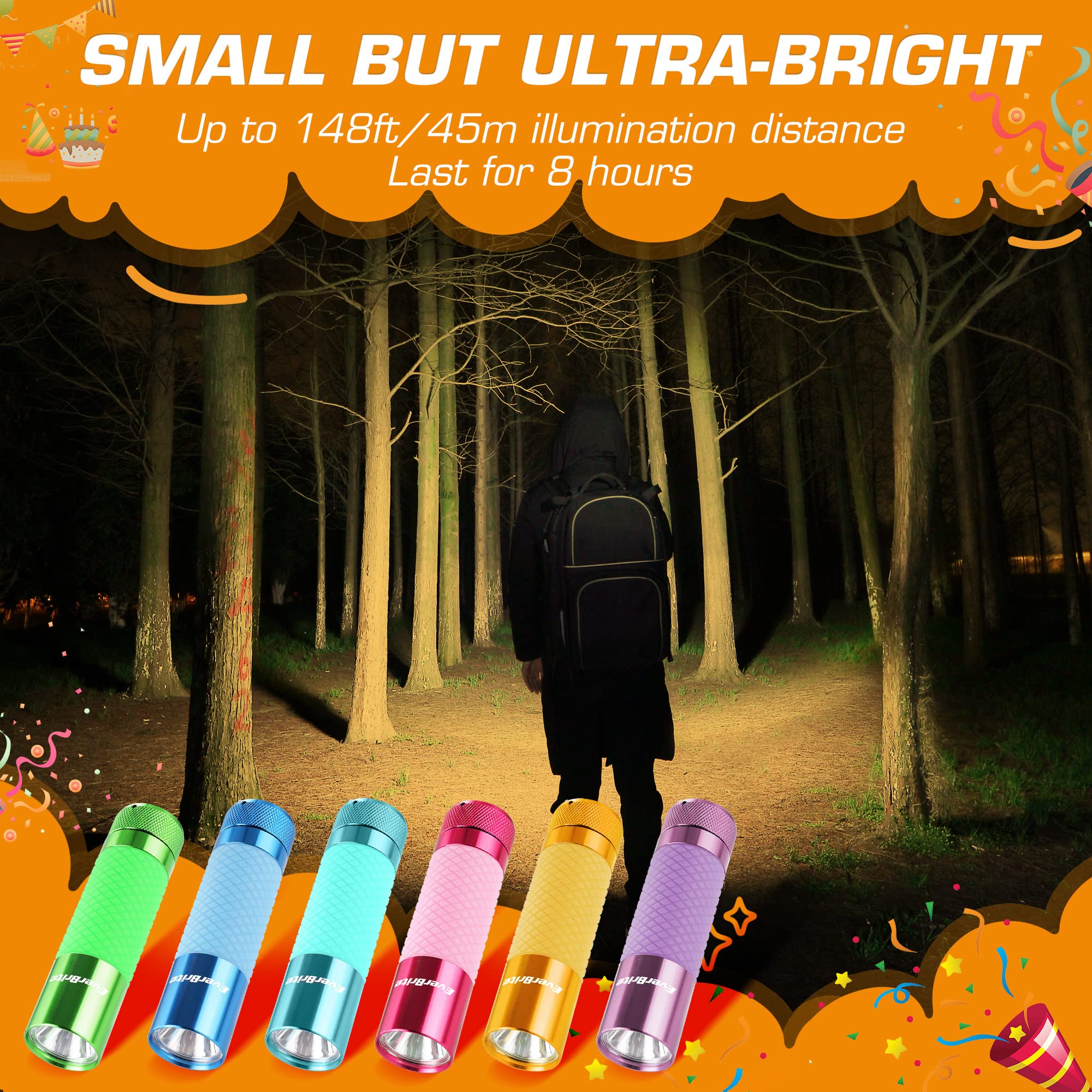 EverBrite glow-handle mini flashlight improves visibility in dim rooms.