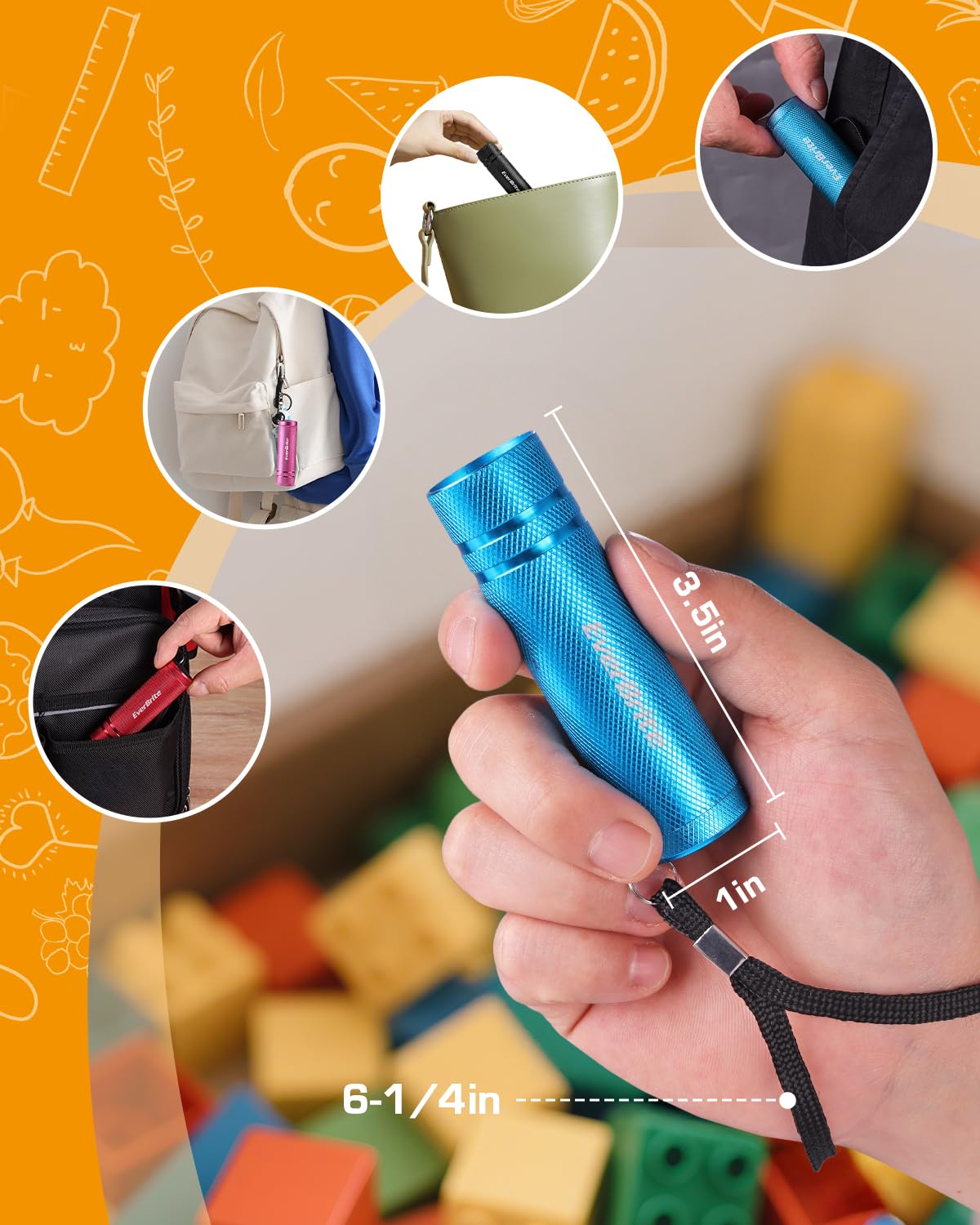 EverBrite magenta mini flashlight color bright for classroom giveaways