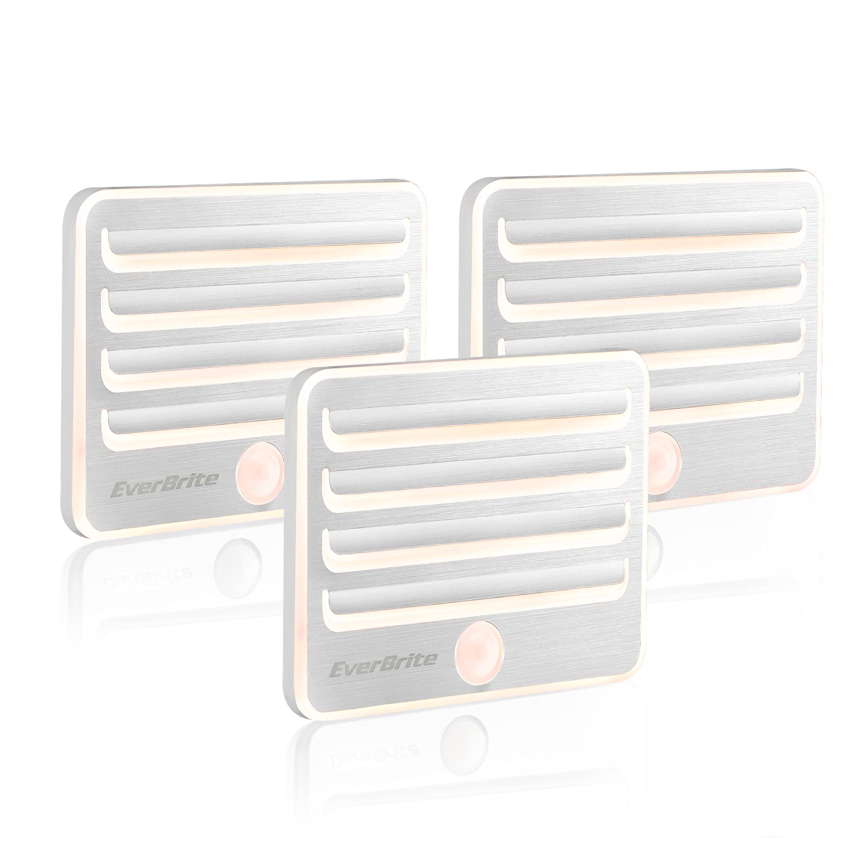 EverBrite motion sensor night light, wide-angle view, compact and unobtrusive.