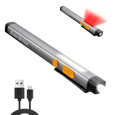 EverBrite pen flashlight front view, compact and portable for easy everyday carry.