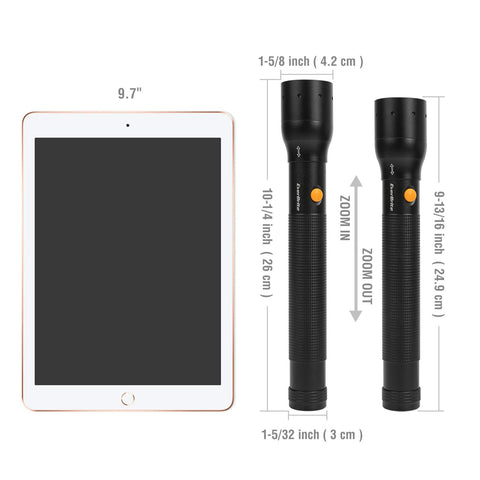 EverBrite flashlight during power outage provides bright lighting for safety