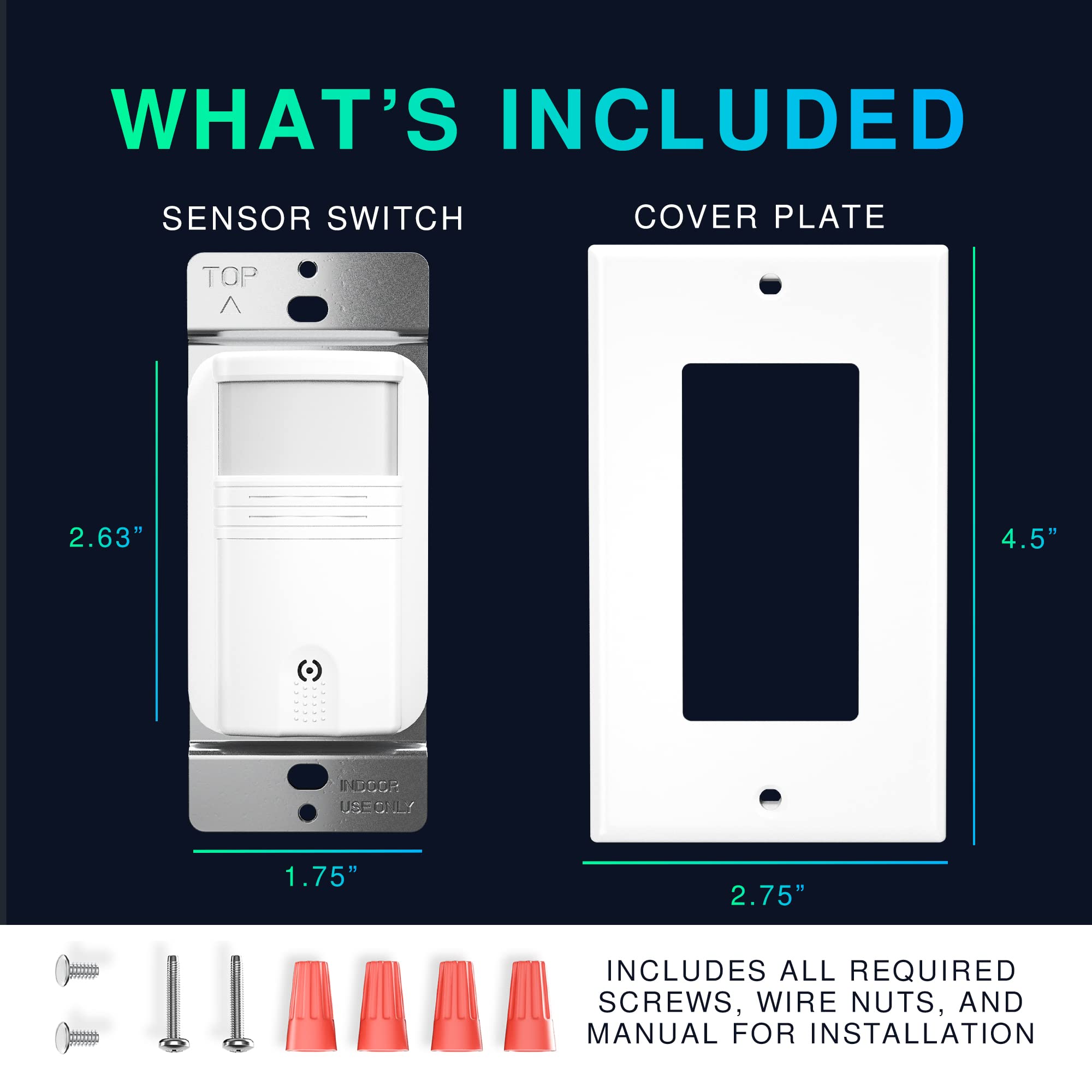 EverElectrix occupancy vacancy sensor in use demonstrates energy-saving mode