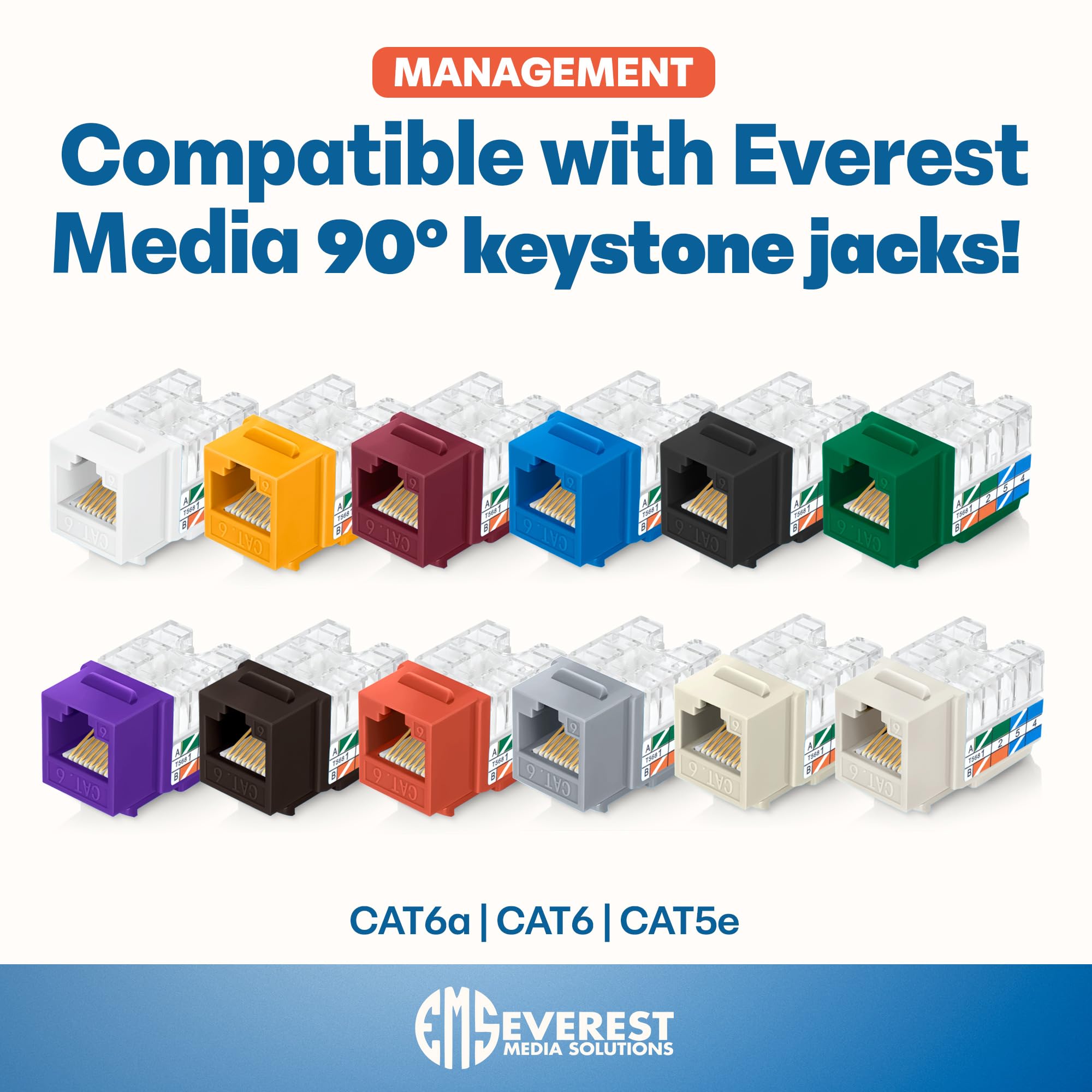 Everest easyJACK compatible with Everest 90-degree angled jacks.
