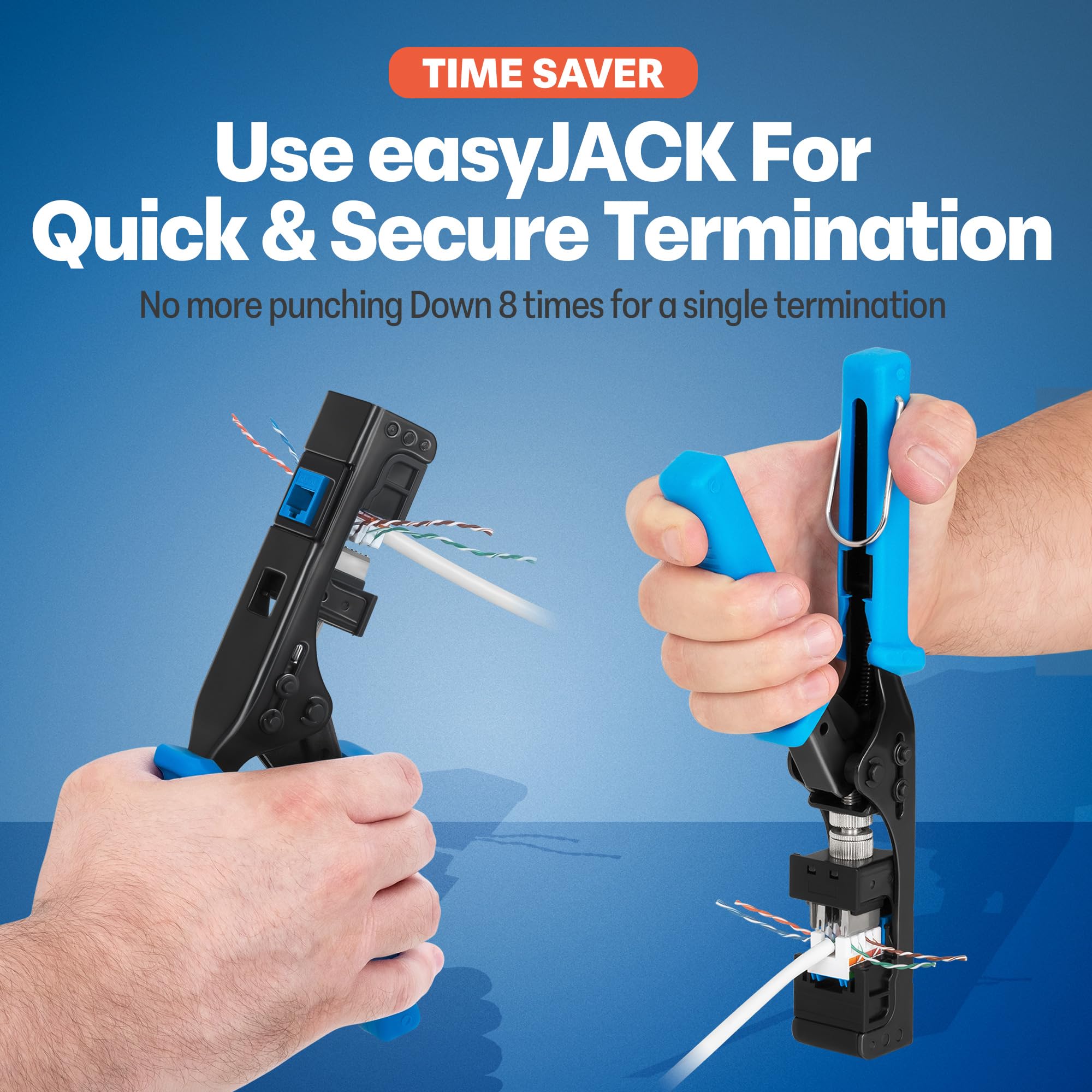 Everest easyJACK adjustable depth die head for precise seating.