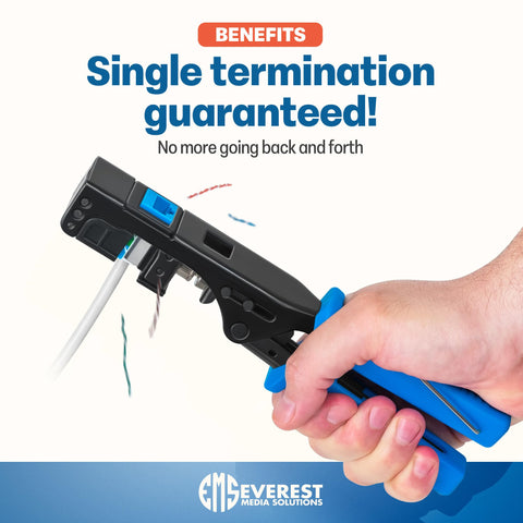 Everest easyJACK ergonomic grip improves handling comfort.