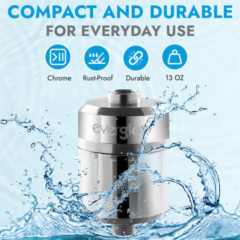 EVERGLOW filtration reduces metals for clearer water.