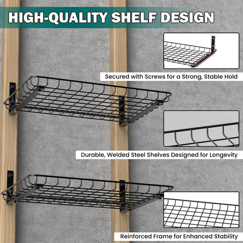 EVERHANGER 16-inch stud mounting holes enable easy installation.
