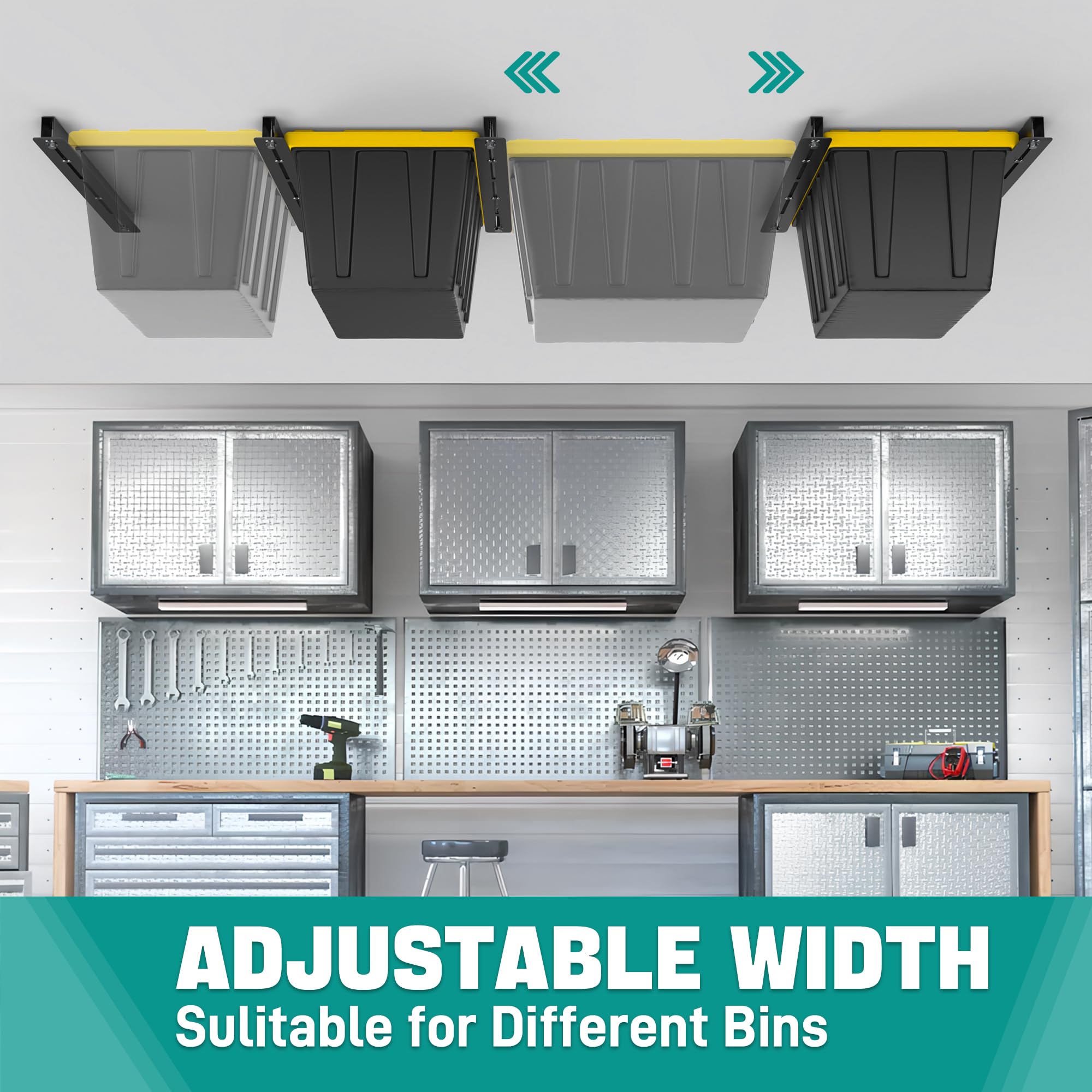 EVERHANGER ceiling rack installation onto studs delivers secure mounting.