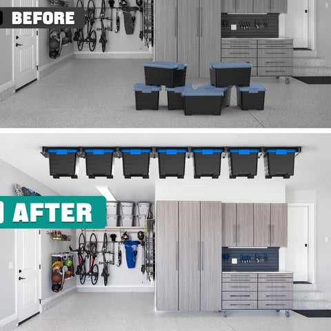 EVERHANGER easy-installation with included hardware speeds garage organization.