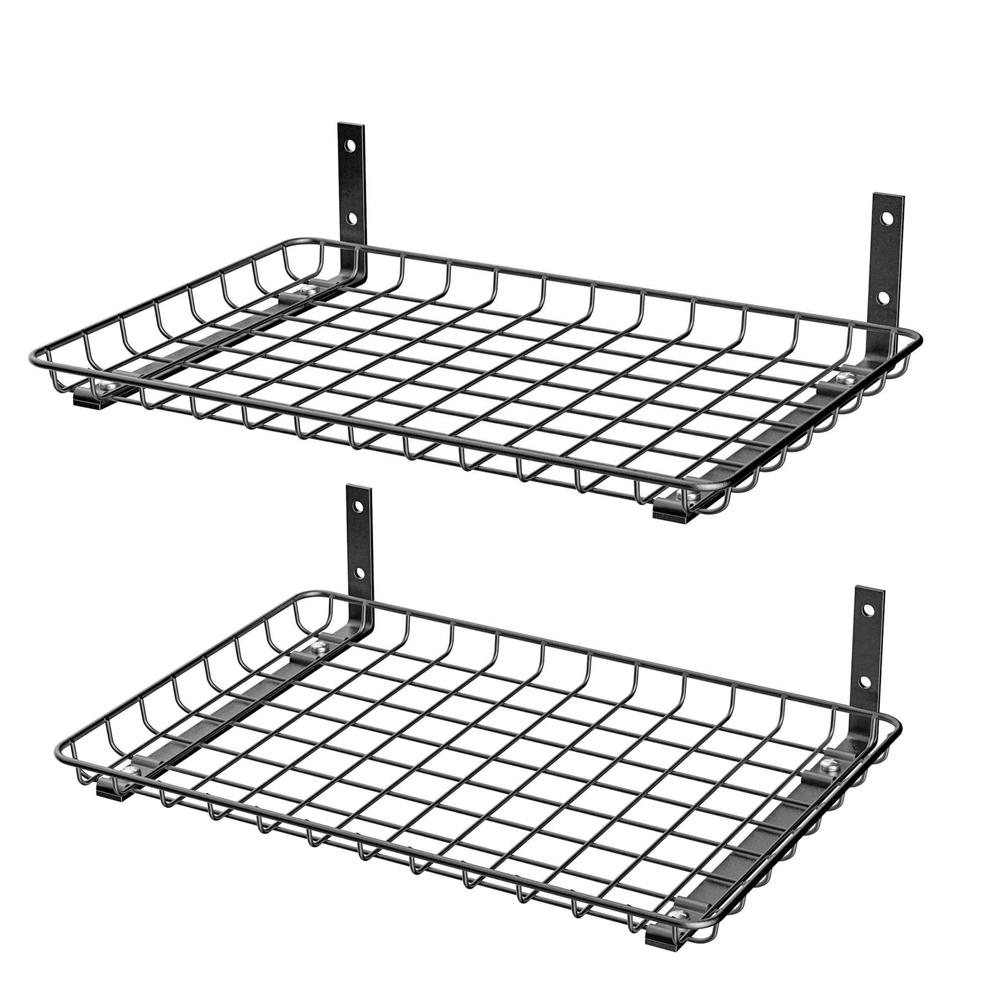 EVERHANGER garage shelf 12x18 mounted for organized tools.