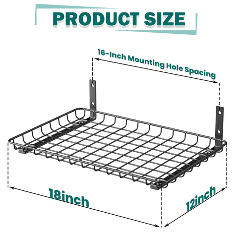 EVERHANGER two-pack wall shelf brackets provide strong support.