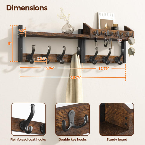 Evermagin 4-in-1 organizer keeps keys, mail, and decor neatly within reach.